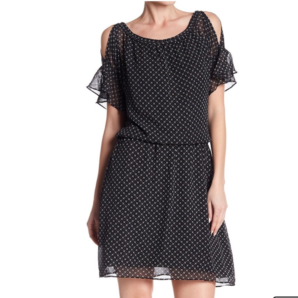 Max Studio Cold Shoulder Drop Waist Dress Size S